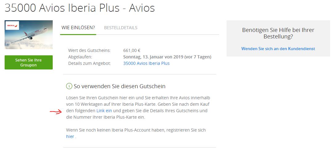 Groupon Code Avios kaufen