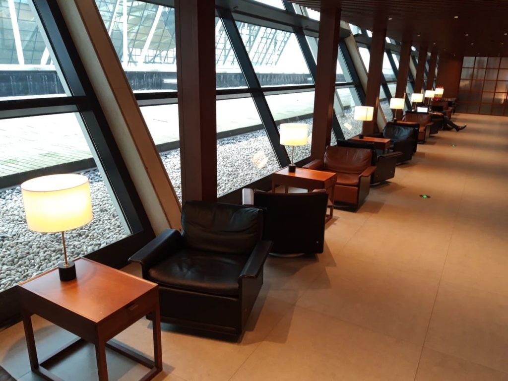 Cathay Pacific Lounge Shanghai Fensterfront