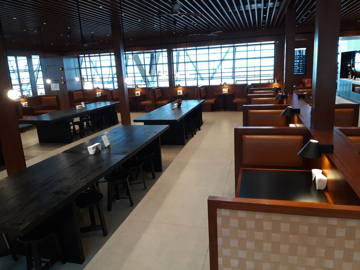 Cathay Pacific Lounge Shanghai Speisebereich