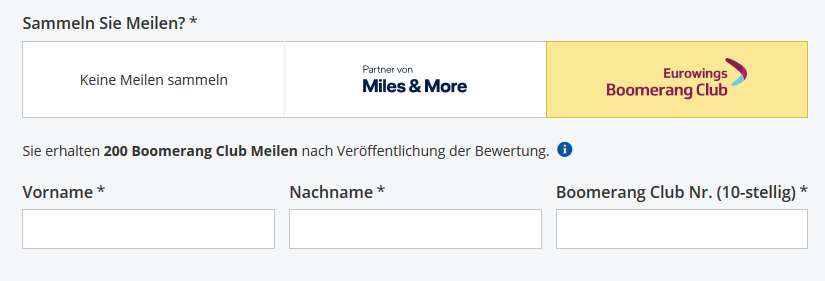 Meilen sammeln mit Holidaycheck