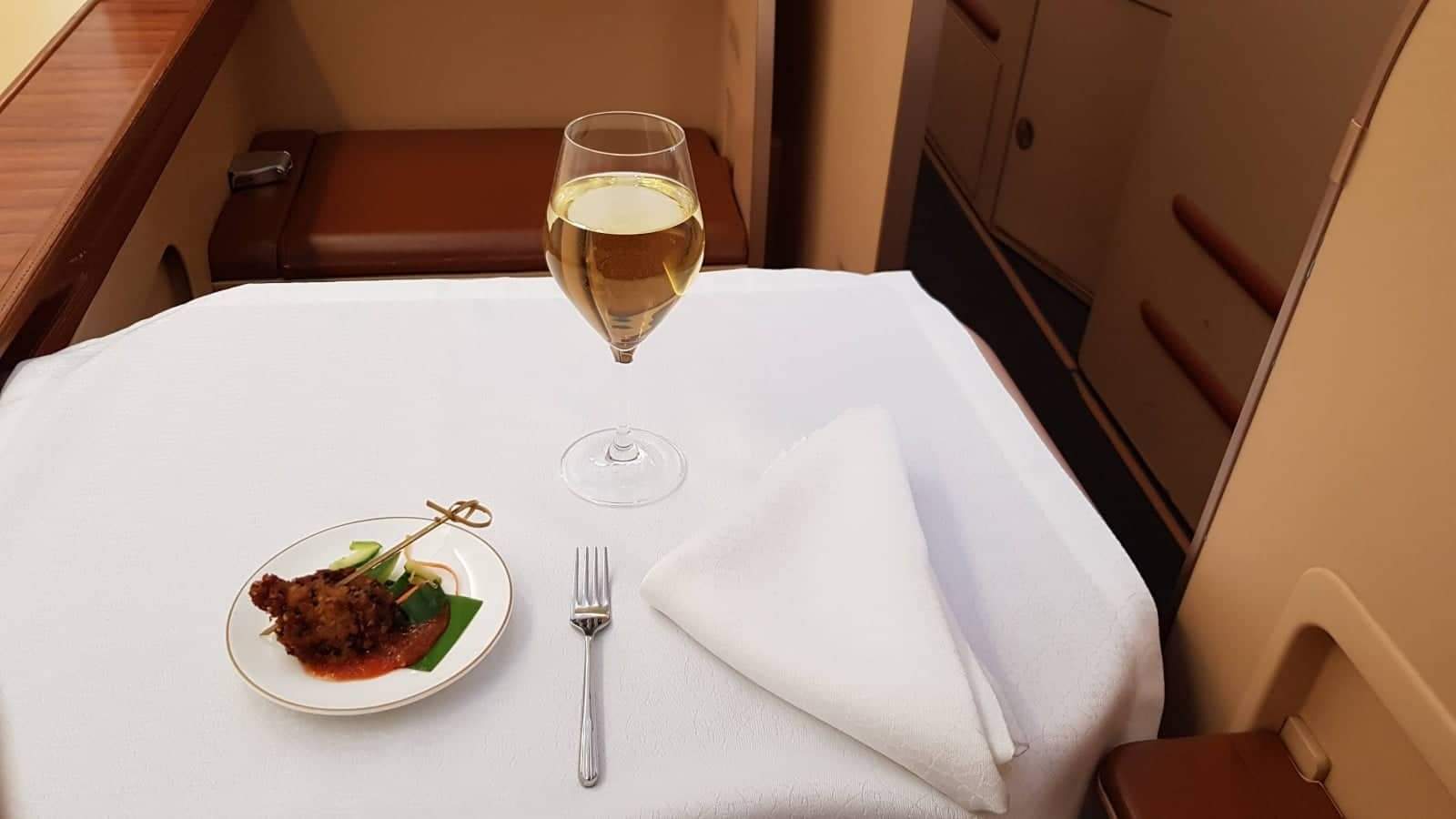 Oman Air Business Class Catering