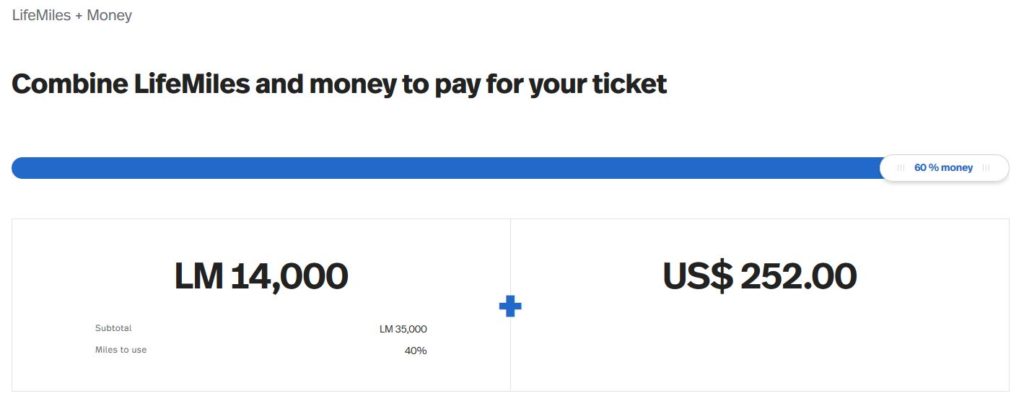 Avianca LifeMiles + Money, 60% Meilen zum Prämienflug hinzukaufen