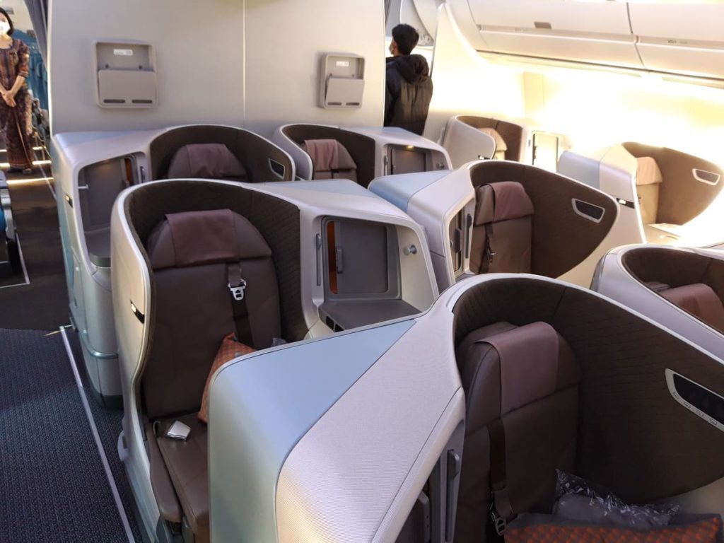 Singapore Airlines Upgrades in die Business Class