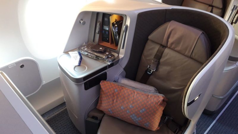 Singapore AIrlines Business Class