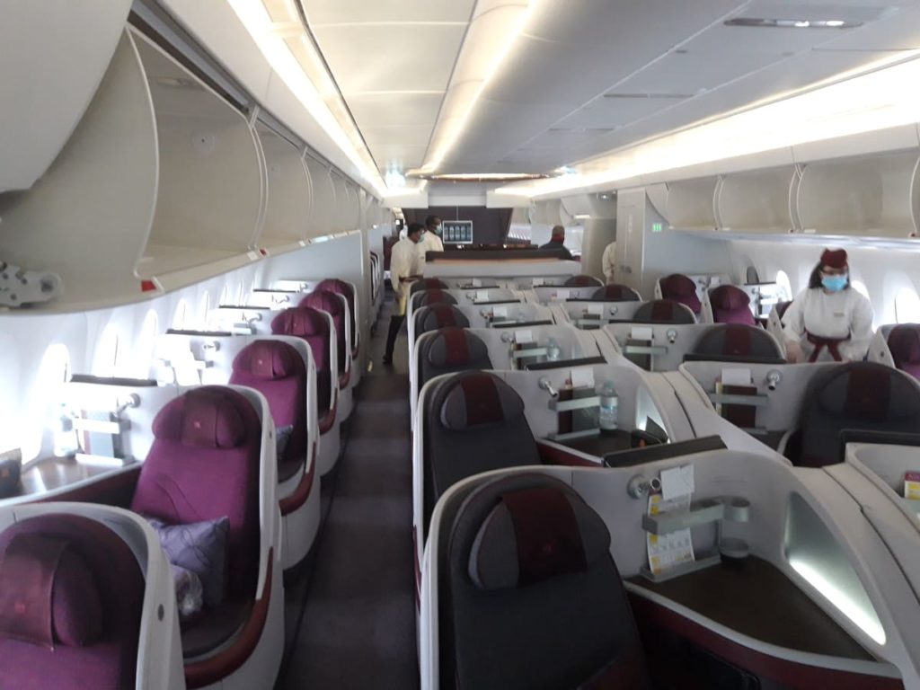Qatar Airways Business Class Kabine