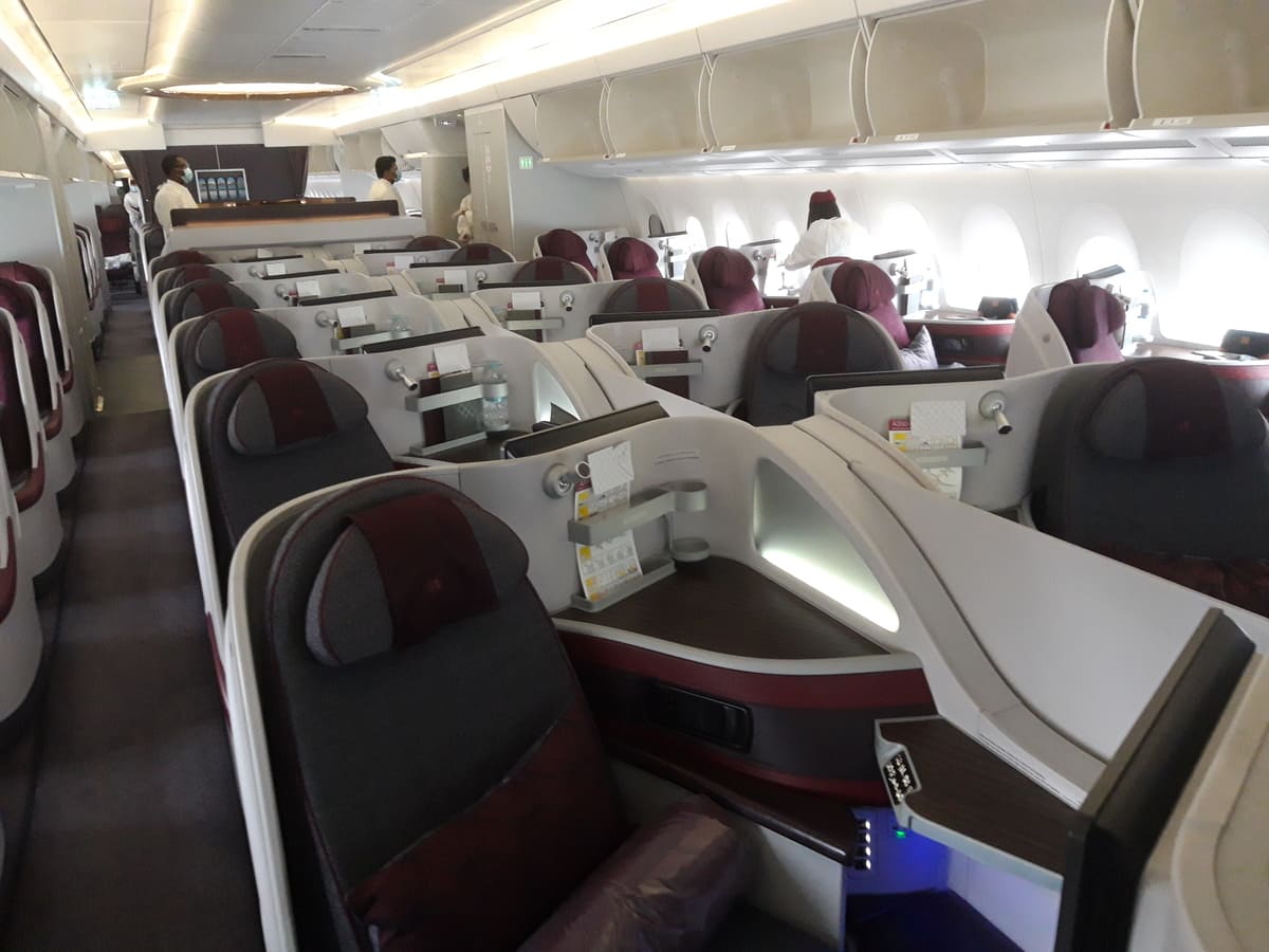 Qatar Airways Business Class Kabine