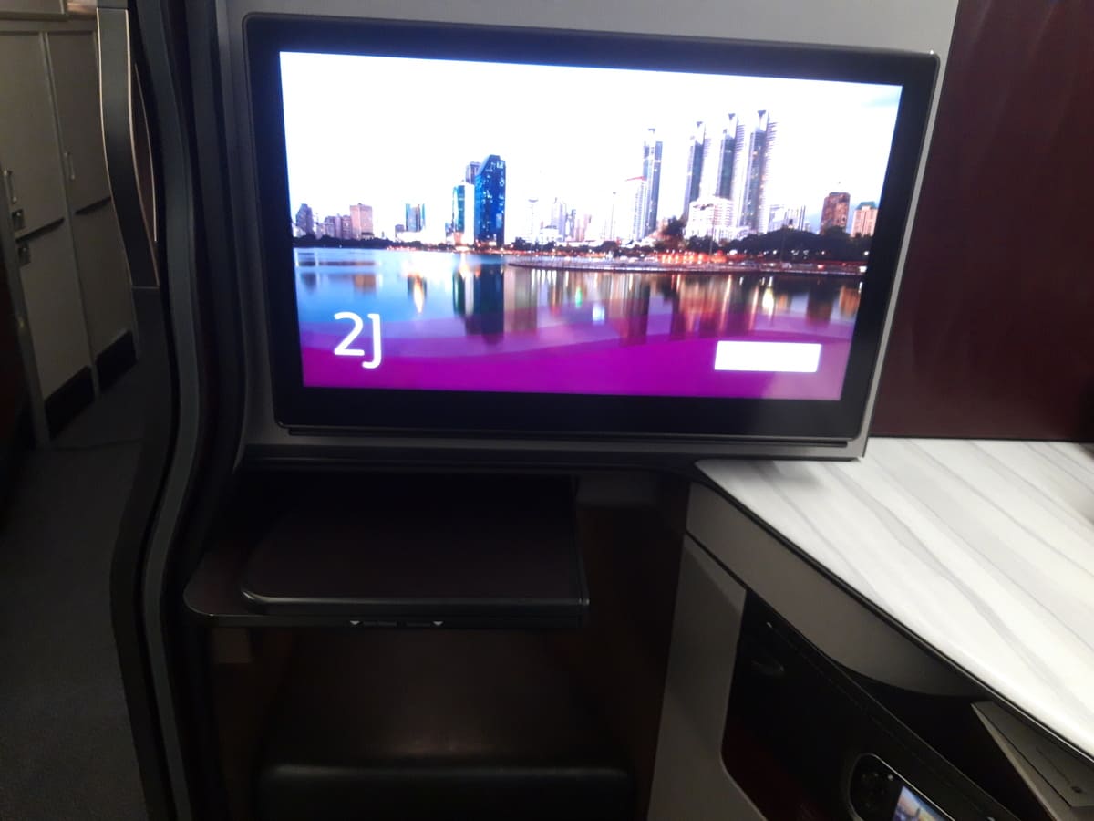 Qatar Airways Business Class Entertainment System