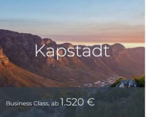 Business Class Angebote Kapstadt