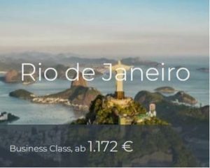 Business Class Angebote nach Rio de Janeiro