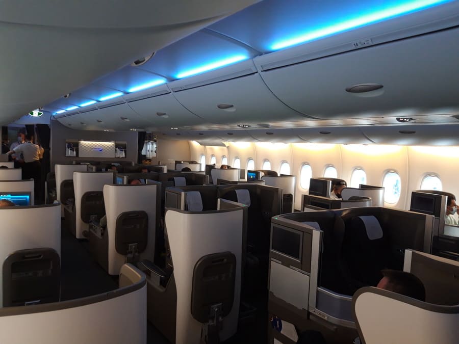 British Airways Business Class Kabine A380