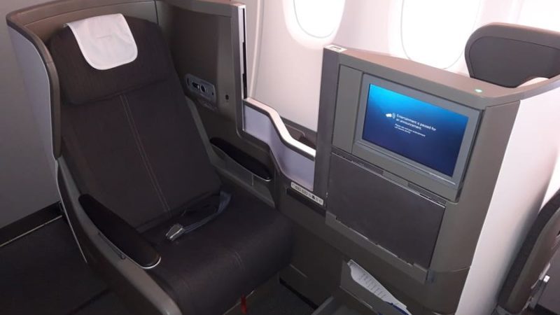 British Airways Business Class Sitz am Gang