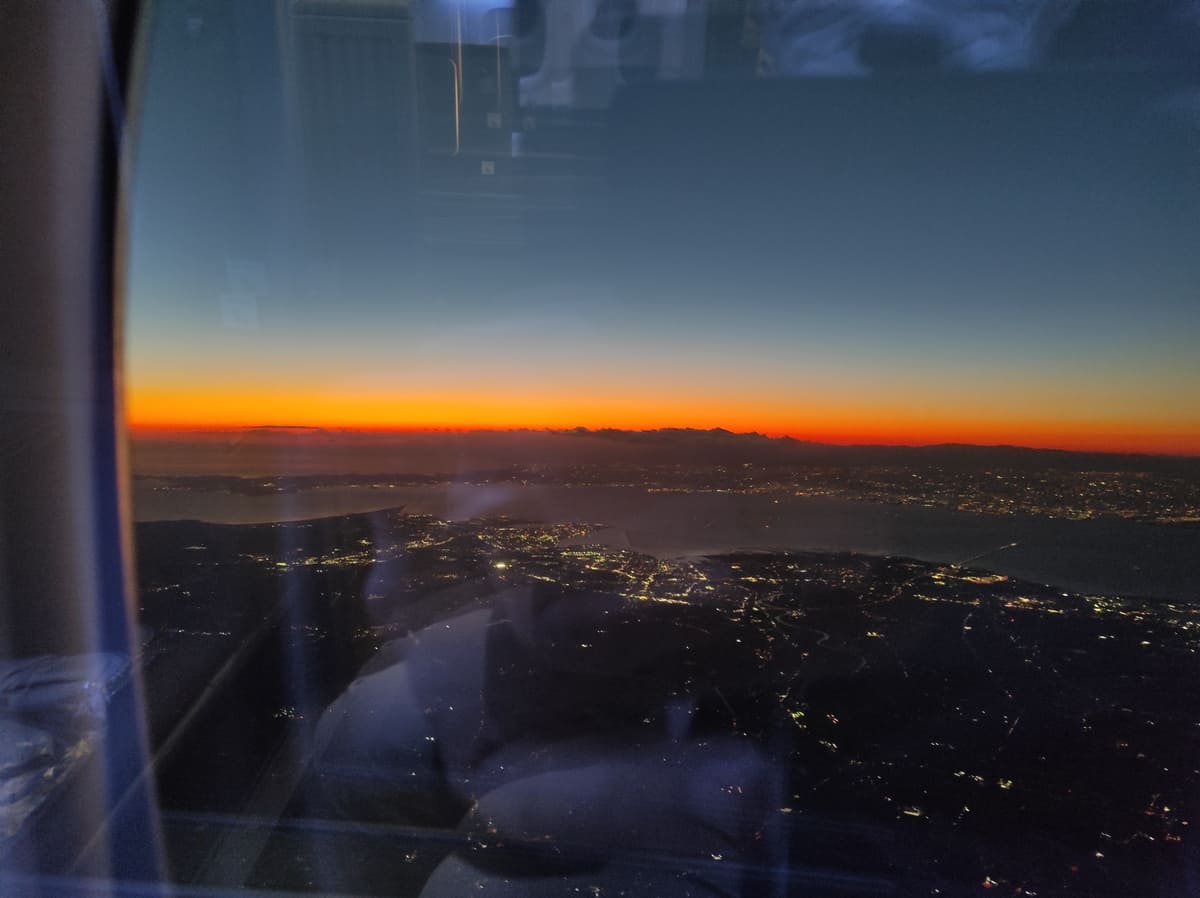 Sonnenuntergang über Tokio