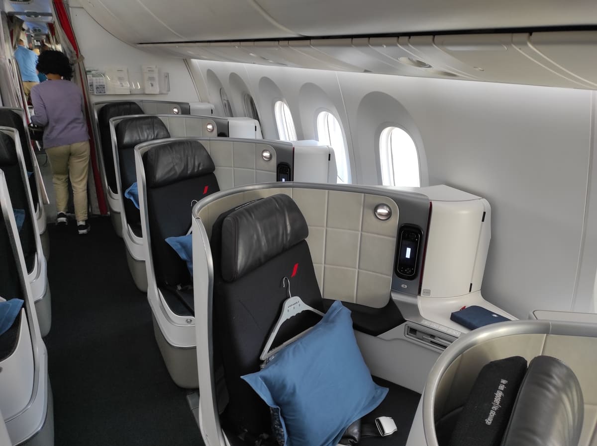 Air France Business Class Fenstersitze