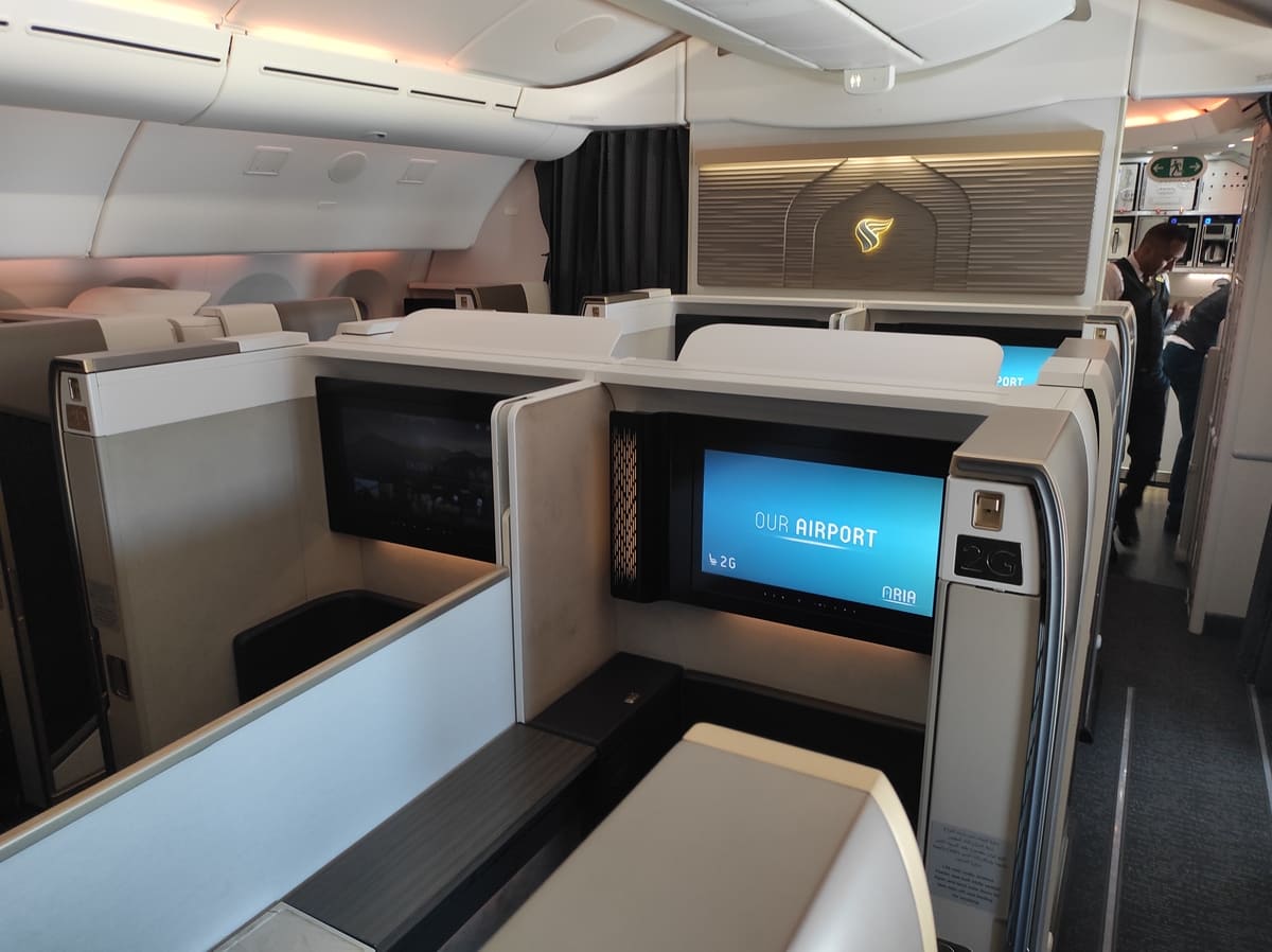 Oman Air First Class Kabine
