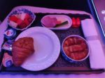 KLM Business Class Frühstück