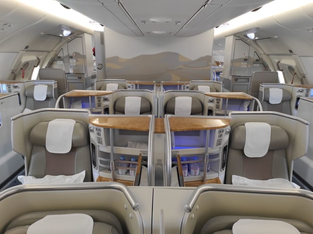 Emirates Business Class im A380
