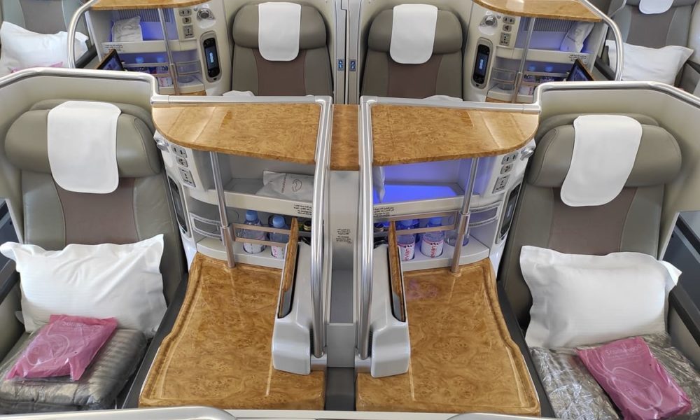 Emirates Business Class A380 Mittelsitze
