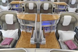 Emirates Business Class A380 Mittelsitze