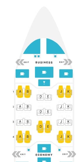 Turkish Airlines A330-200 Seatmap