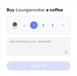 Loungerocker unterstützen - Buy me a coffee!