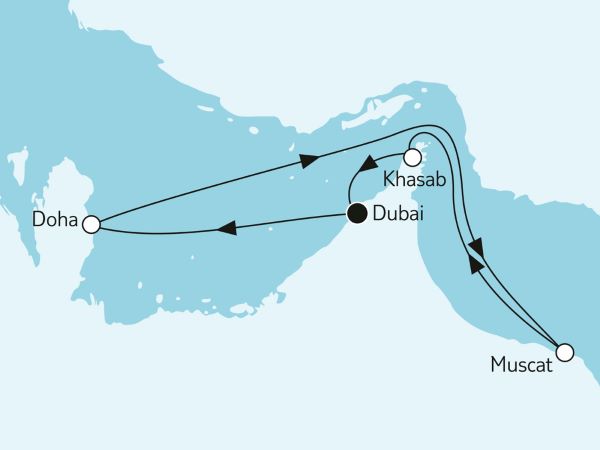 Mein Schiff Angebot der Woche Dubai mit Oman
