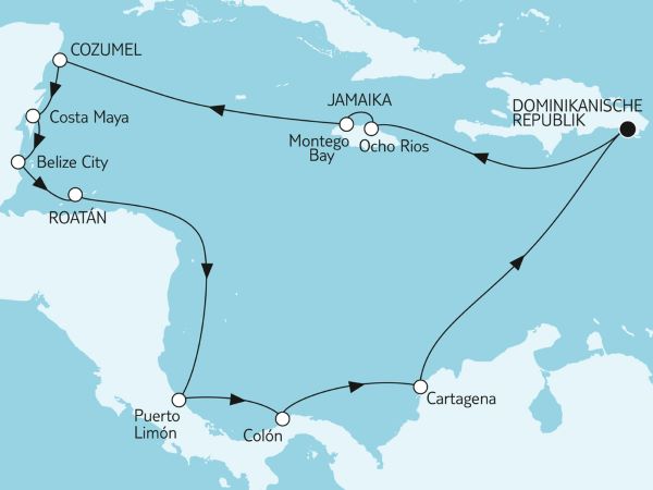Mein Schiff Angebot der Woche Karibik & Mittelamerika