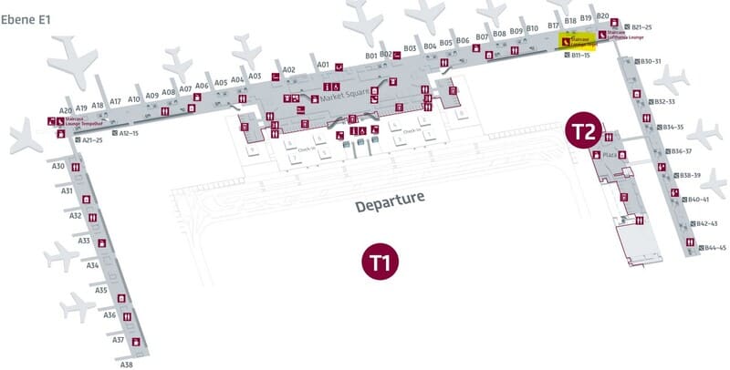Lounge Tegel Berlin Airport Map