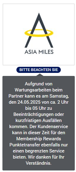 Cathay Wartungsarbeiten